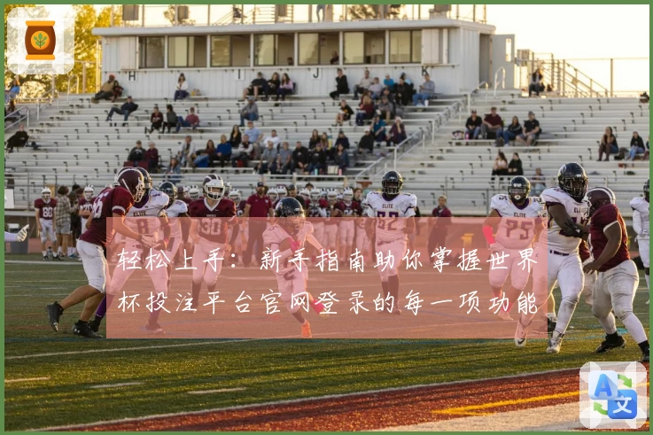 轻松上手：新手指南助你掌握世界杯投注平台官网登录的每一项功能